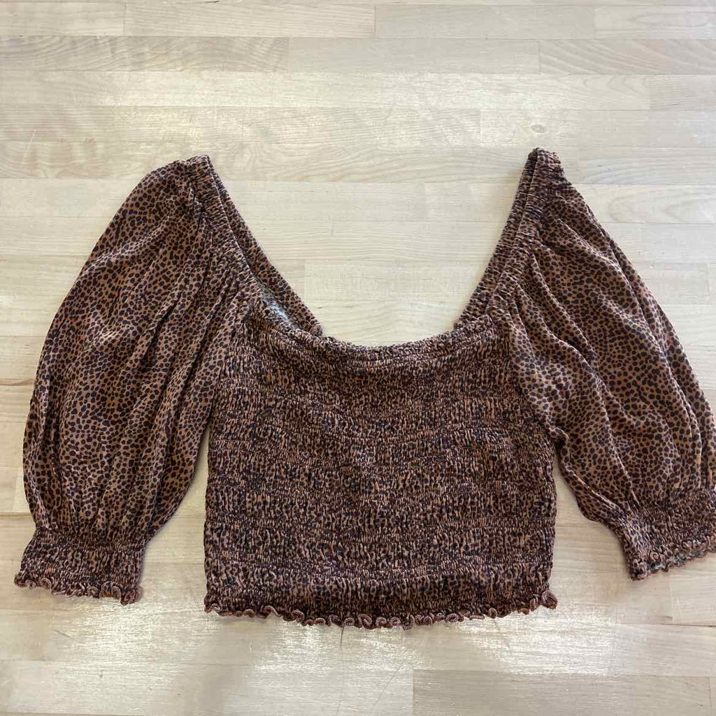 Urban Outfitter Size M Orange Preloved Blouse SS