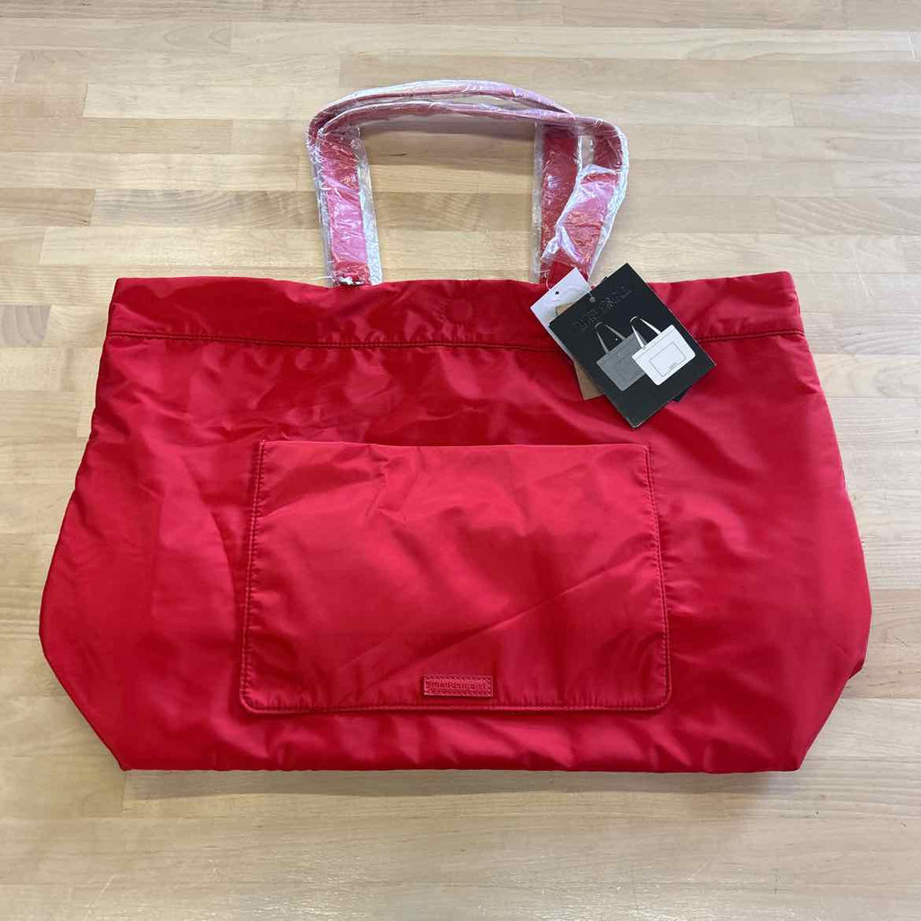 Madden Girl Reversible Extra-Large Tote Bag - Red, Gingham