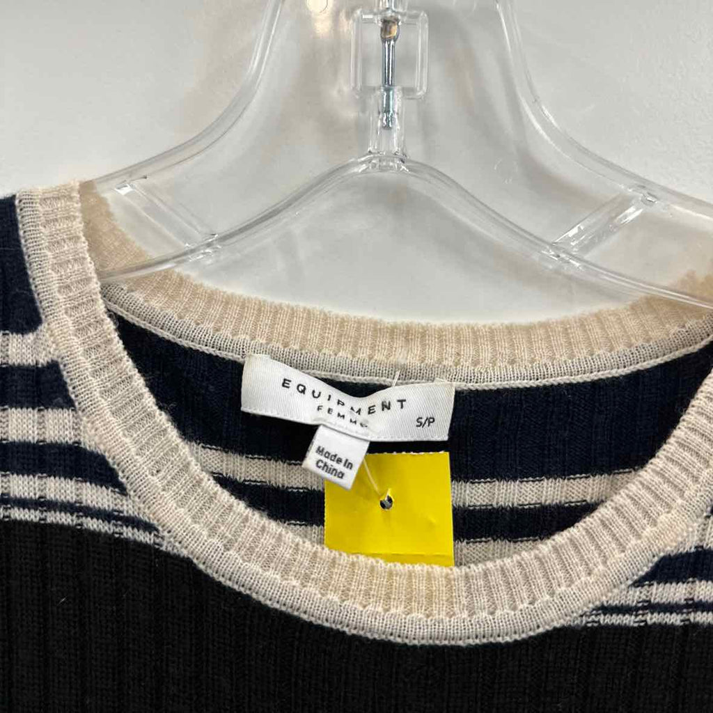 Equipment Size S Cream/Navy Dress
