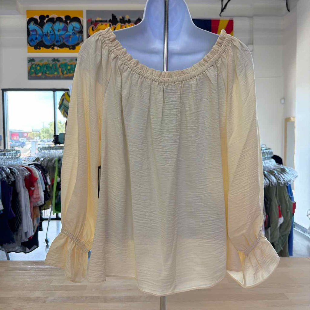Womens MSK Off the Shoulder Ruffle Blouse