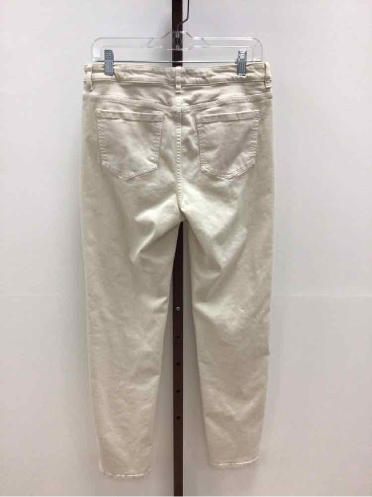 J.Jill Size 8 Off White Preloved Jeans