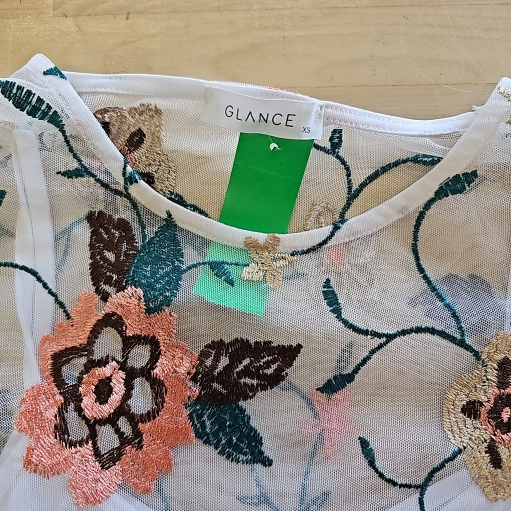 Glance Size XS White Preloved Tank