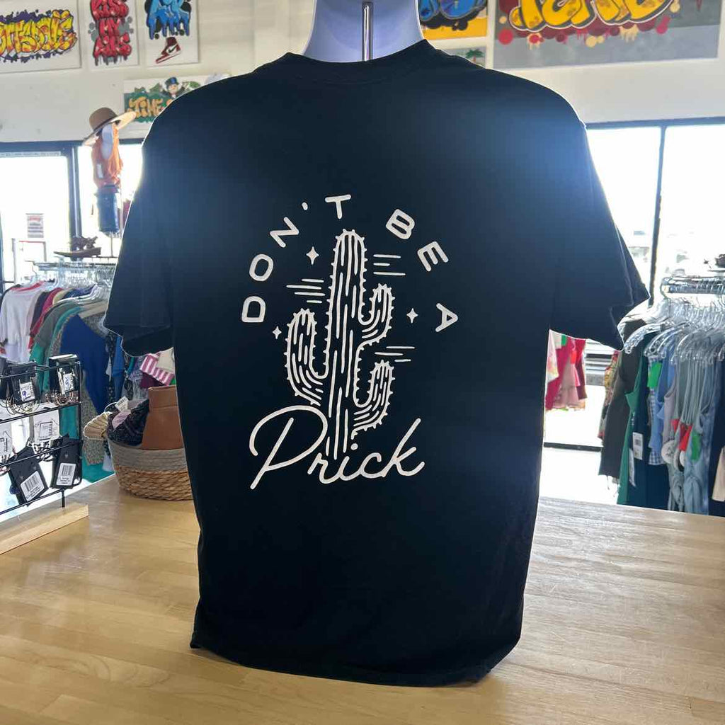 WHO? Size L Black Preloved MENS T-shirt