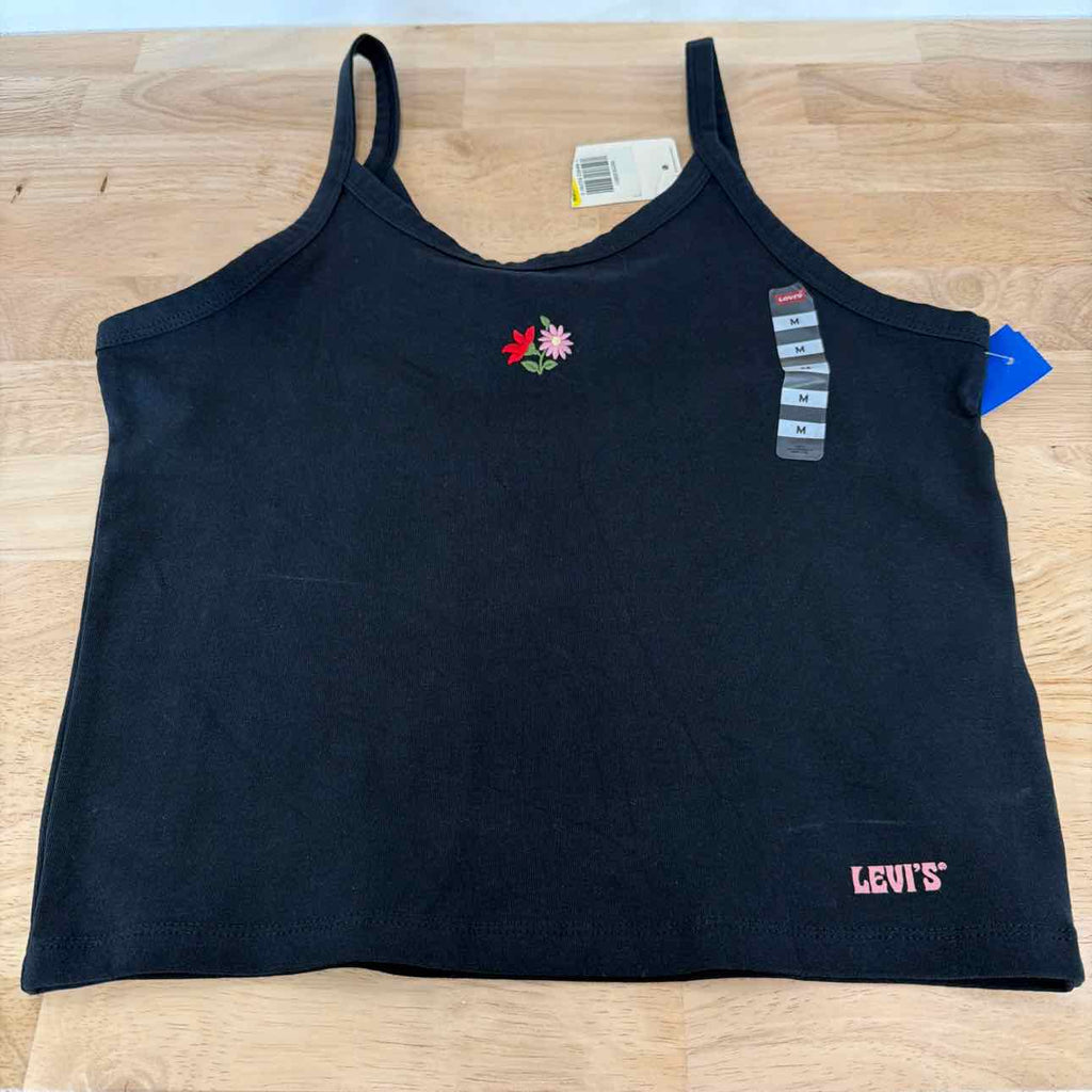 Levi's Size M Tank Mini Flower Embroidery Anthracite