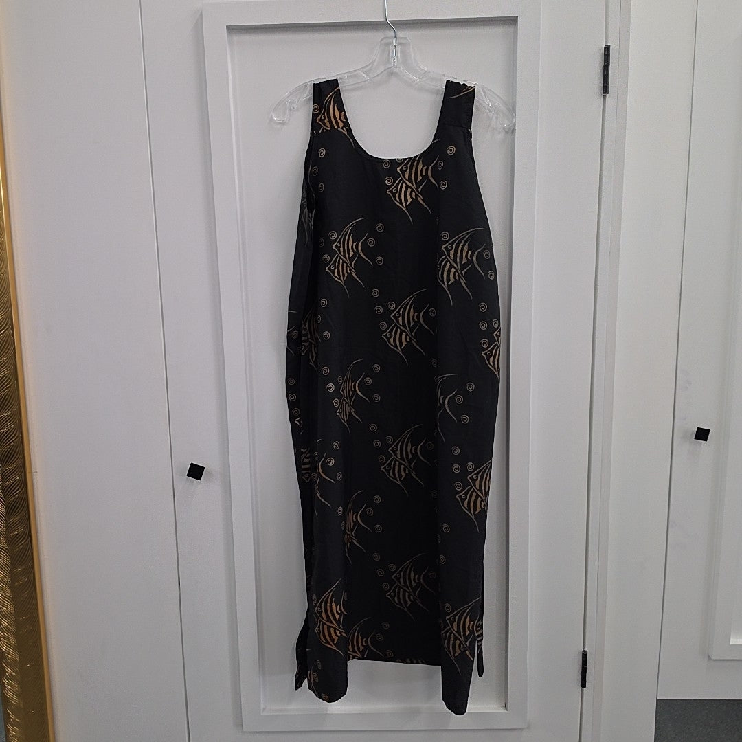 Puerto Rico Size M Black Polyester Preloved Dress