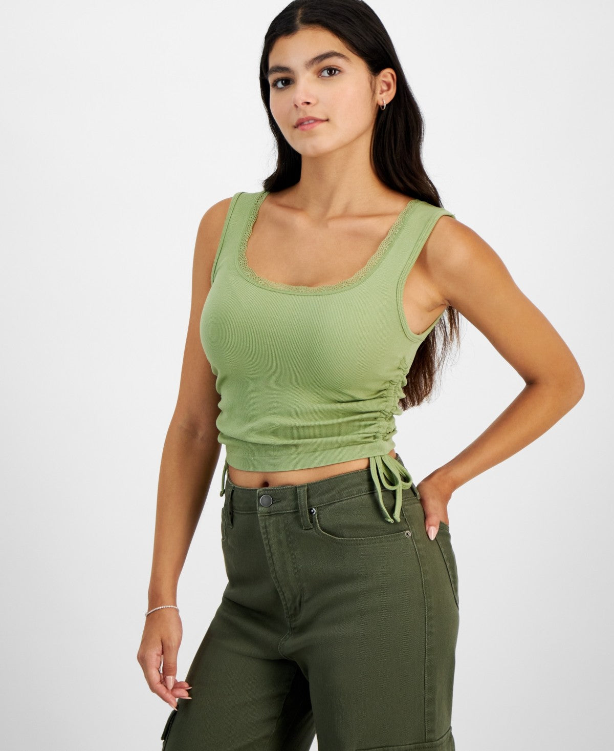 Planet Heart Juniors' Seamless Side-Tie Tank