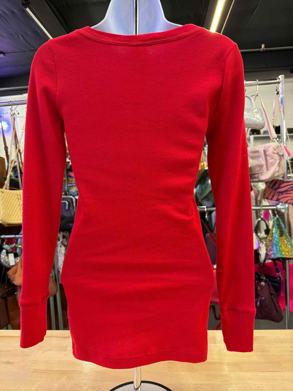 Pink Size XS Red Long Sleeve