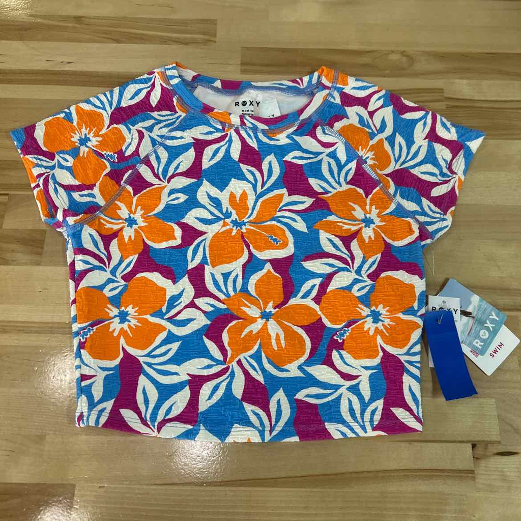 Roxy Size M Topanga Canyon Cropped Rash Guard