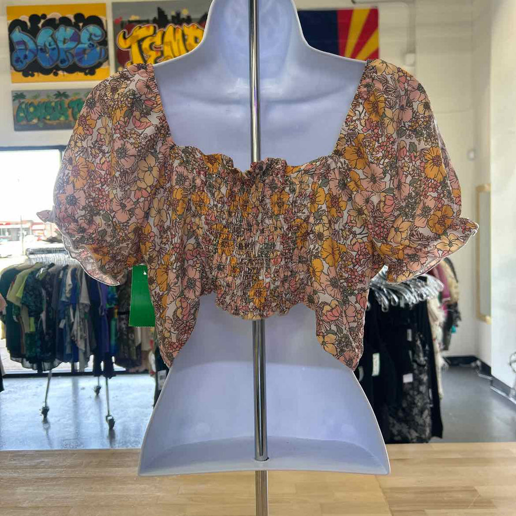Altar'd State Size S multi summer Preloved Blouse SS