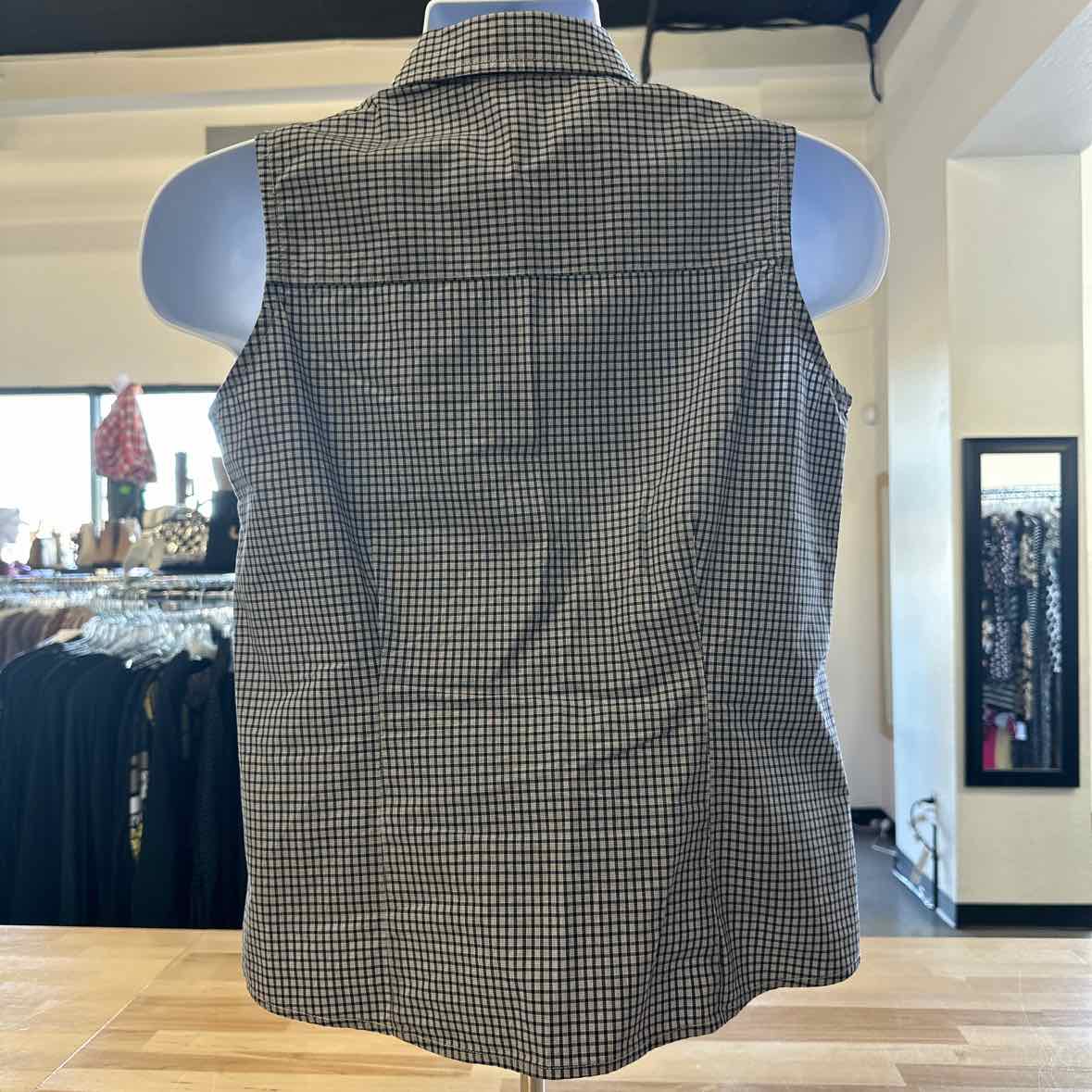 Charter Club Size 10 Black White MENS Vest