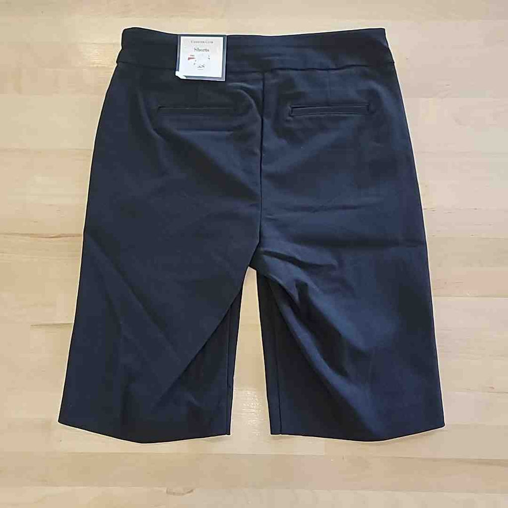 Charter Club Size XS Black Pull-on Bermuda Shorts NWT