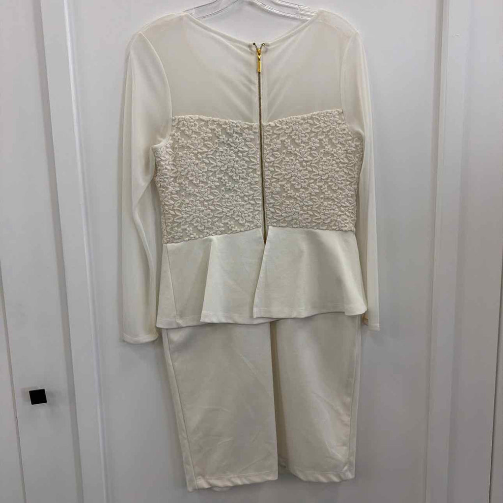 Thalia Sodi Size M White Mesh Preloved Dress