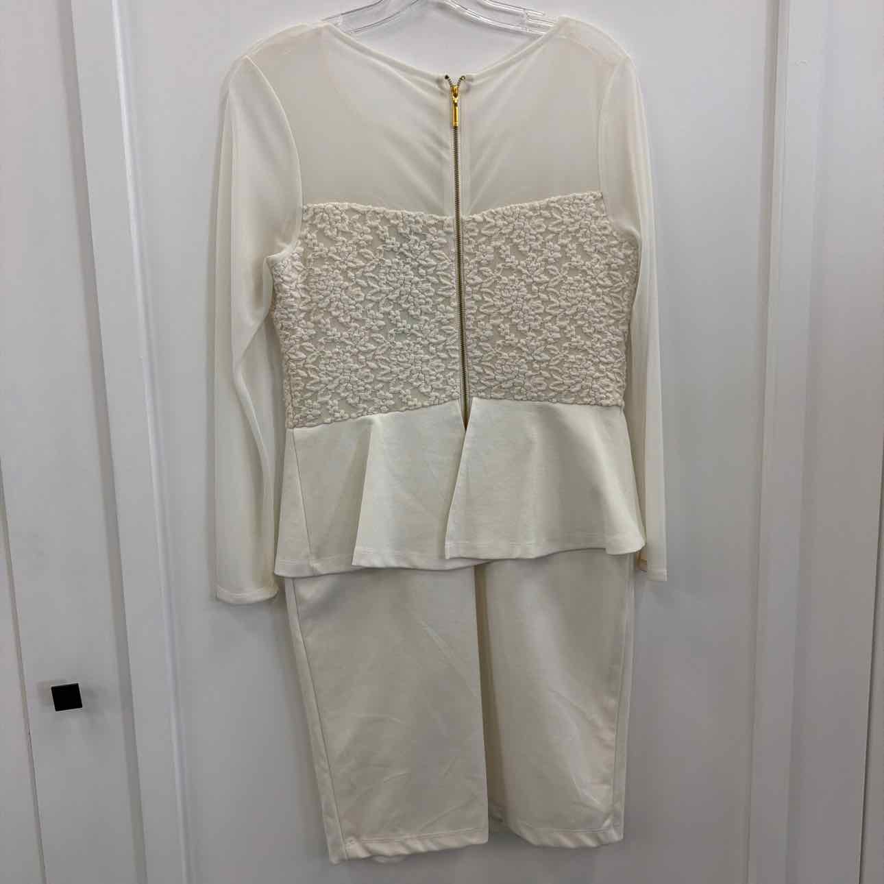Thalia Sodi Size M White Mesh Preloved Dress