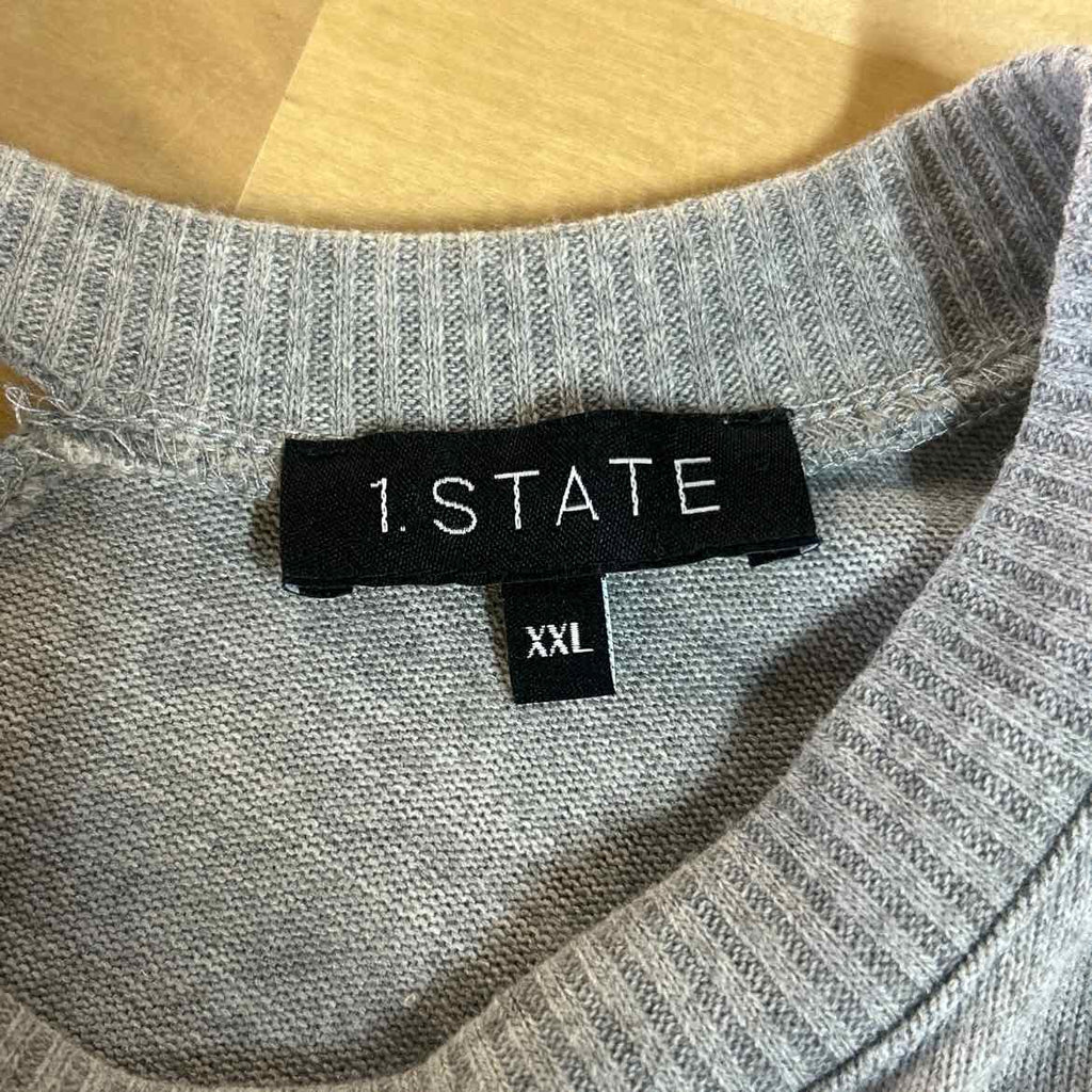 1. State Size XXL Grey Preloved Sweater