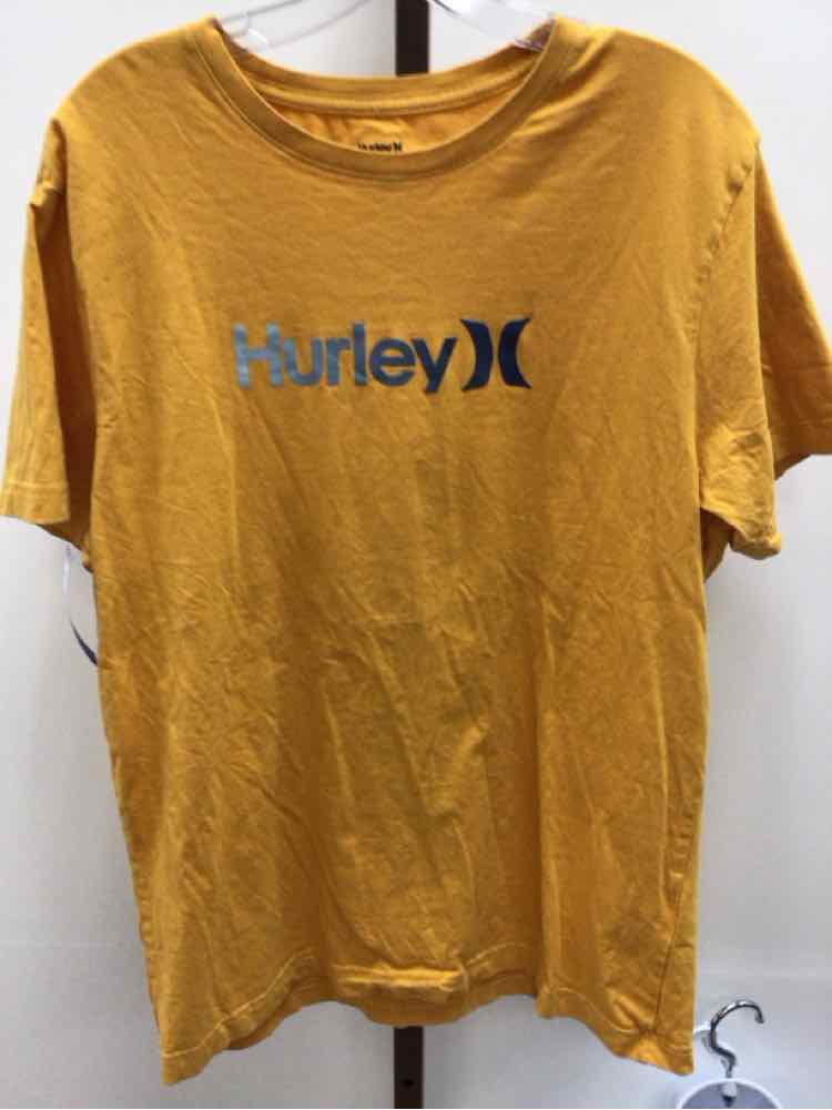 Hurley Size L Yellow Preloved MENS T-shirt