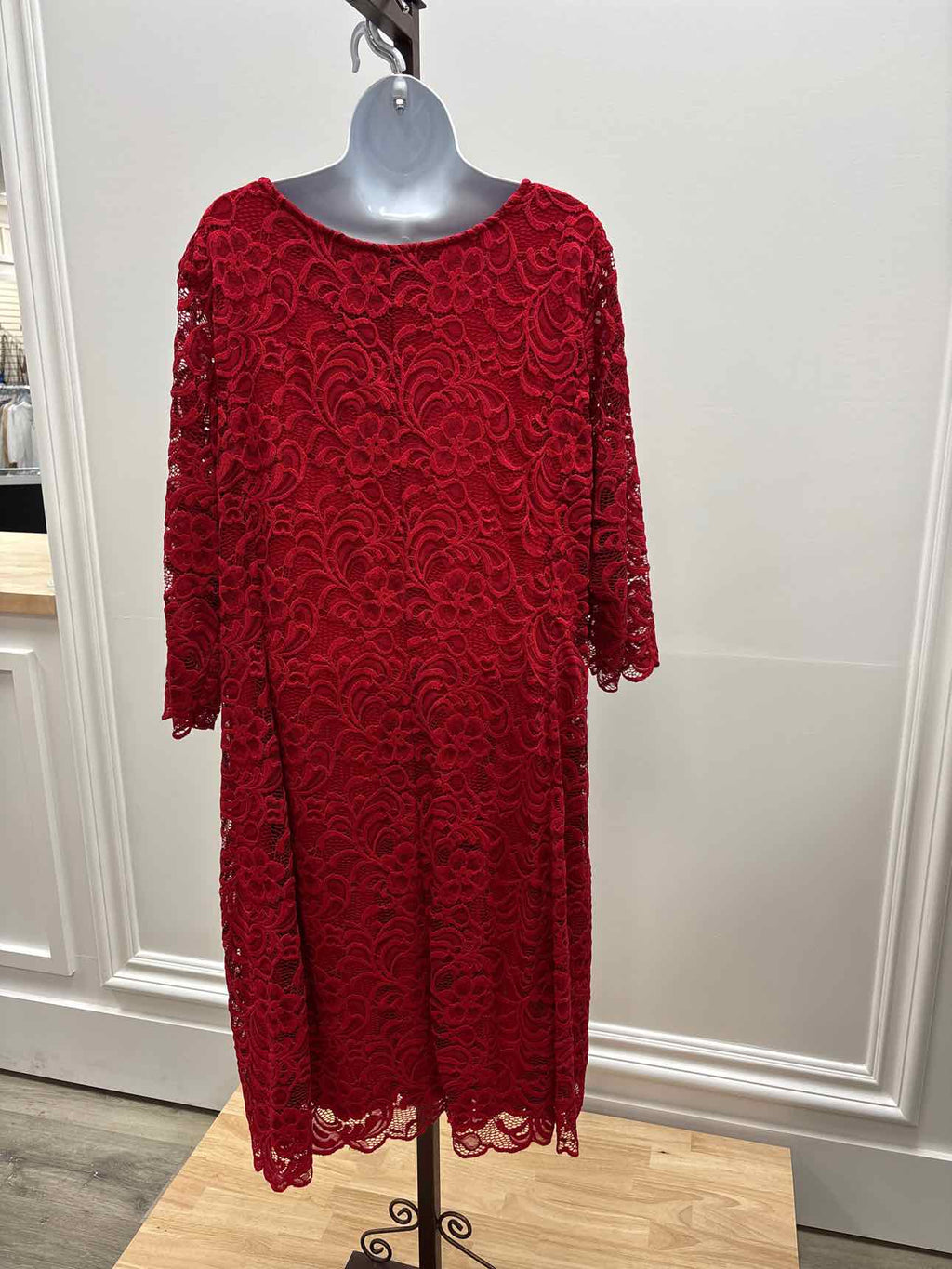 Junarose Size XL Red Lace New Dress
