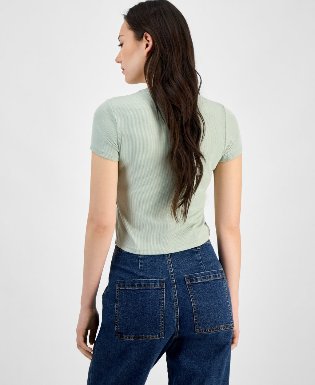 Self E Size XS Soft Ribbed Baby Tee