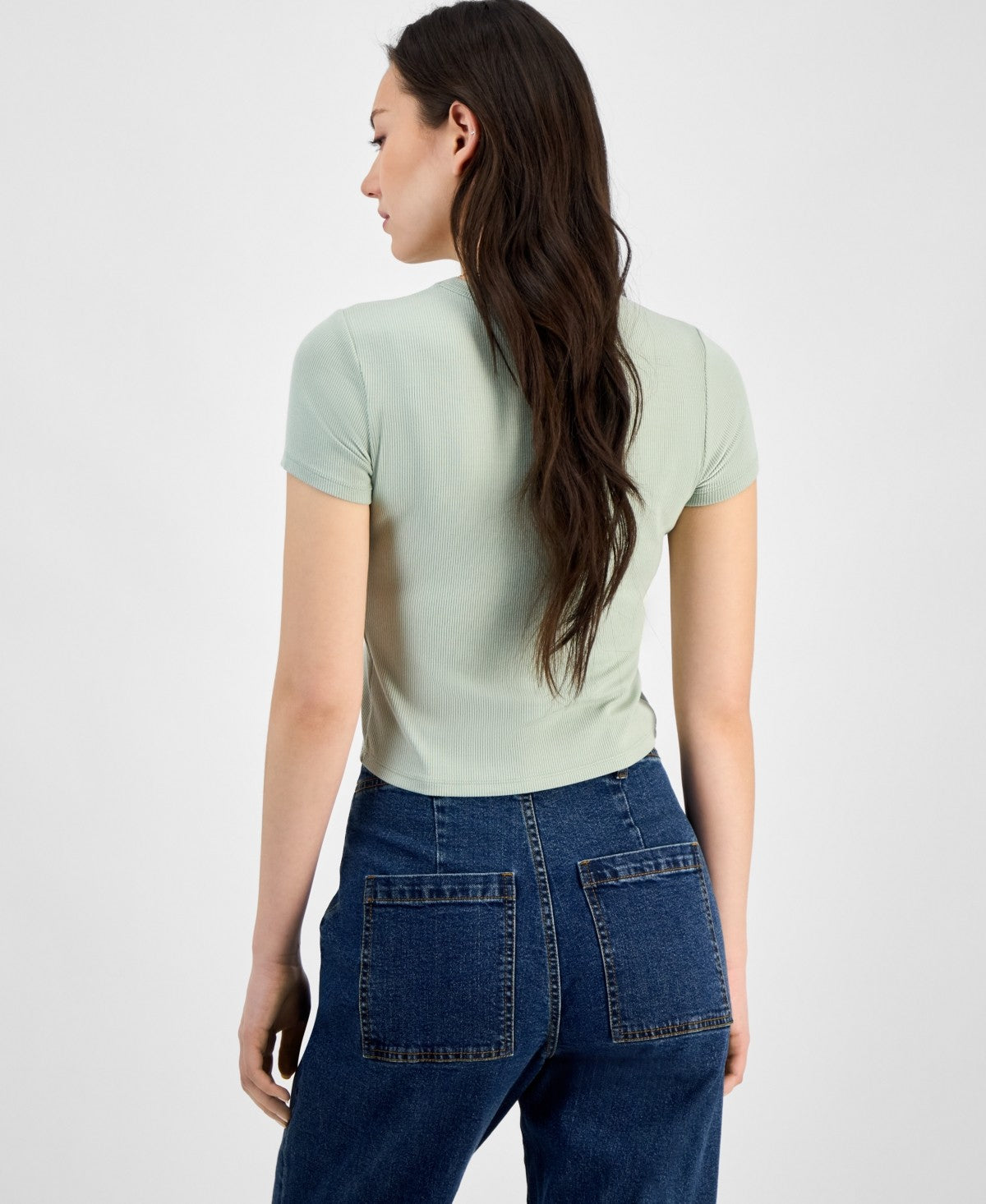Self E Size XS Soft Ribbed Baby Tee