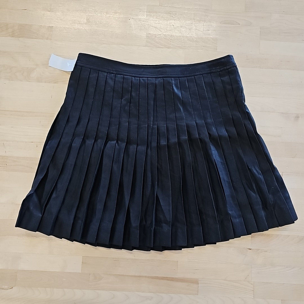 Dkny Women's Asymmetric Front-Panel Pleated Mini Skirt - Black