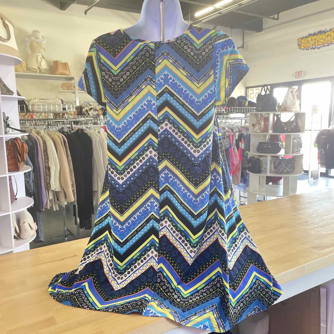 Derek Heart Size M Blue green Preloved Dress