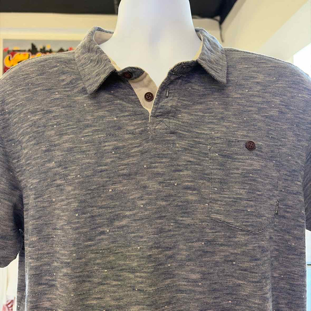 billabong Size L Blue Preloved MENS Polo