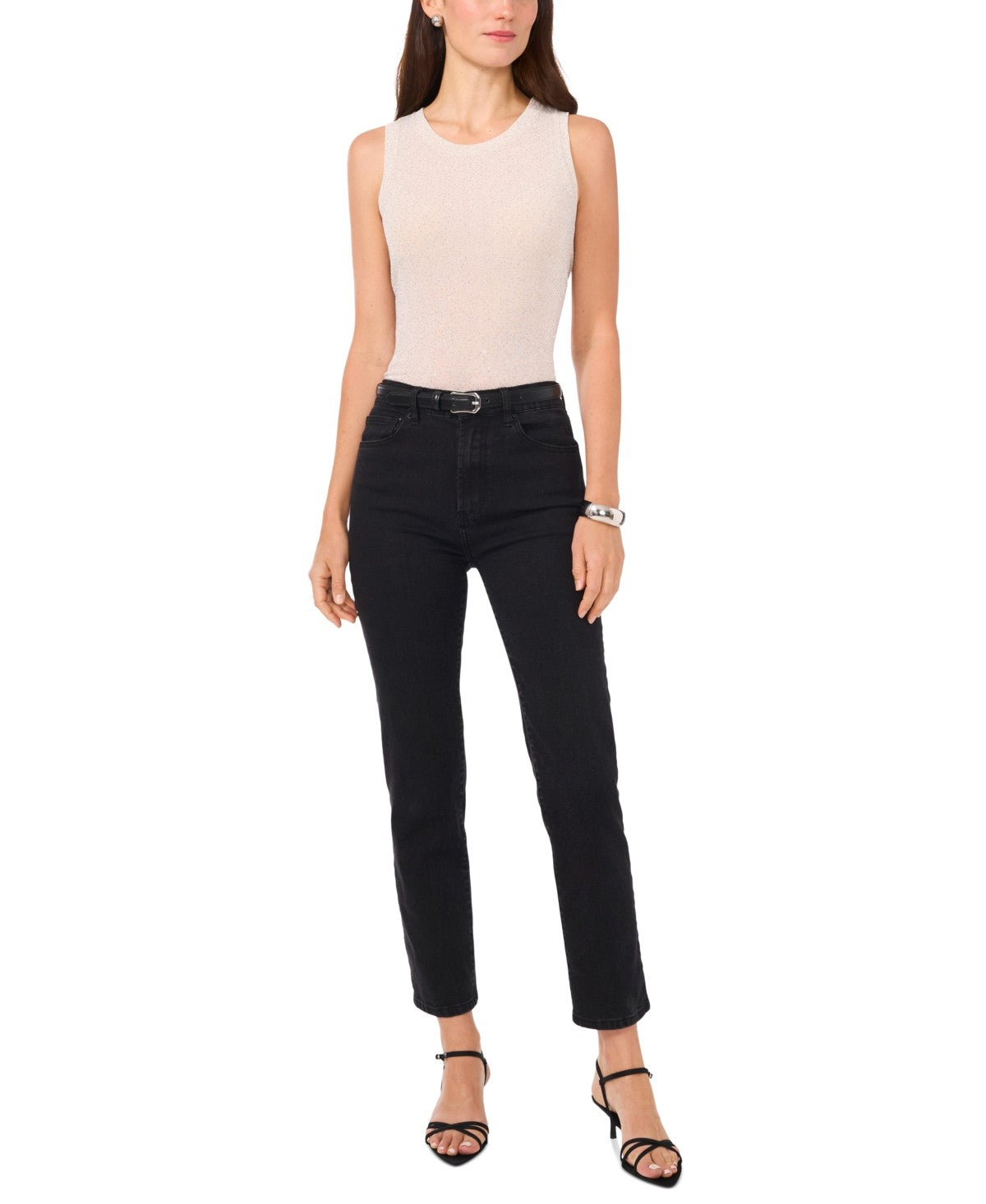 Vince Camuto Size XL Gold Sleeveless