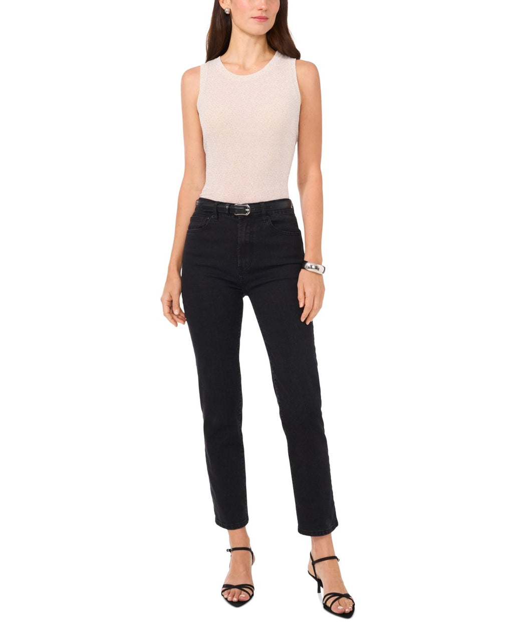 Vince Camuto Size XL Gray Sleeveless