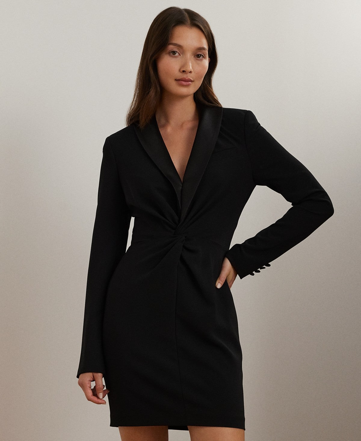 Ralph Lauren Size 8P Black Dress