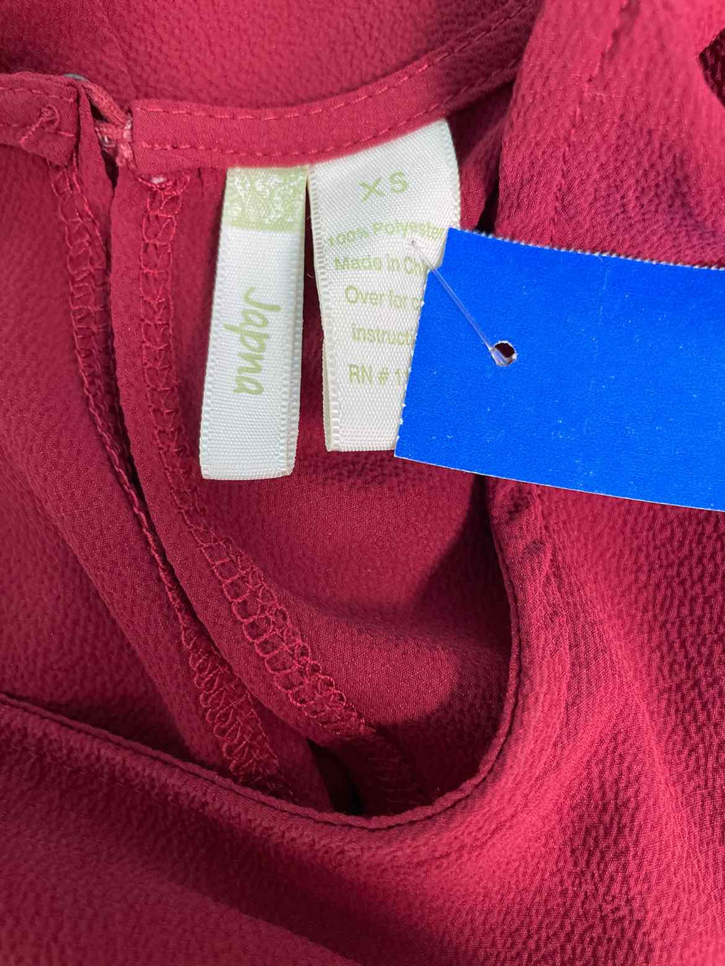 Japna Size XS Red Sleeveless