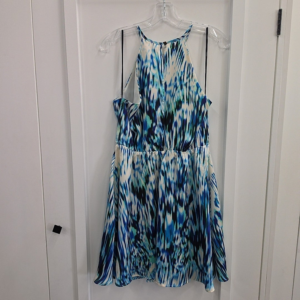 Forever 21 Size L Green/Blue Preloved Dress