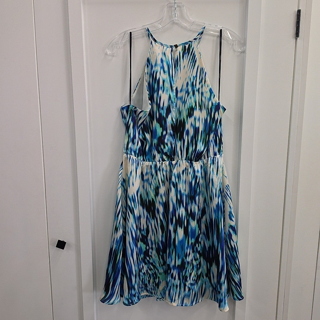 Forever 21 Size L Green/Blue Preloved Dress
