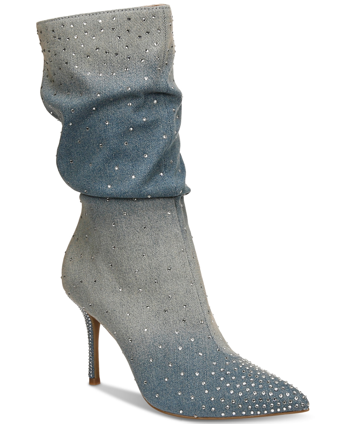 Shoe Size 7.5 Thalia Sodi Womens Blue Ombre Denim Rhinestone Padded R