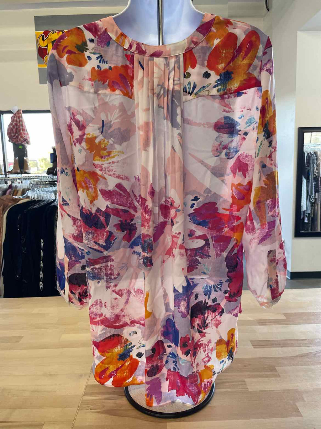 Ndulge Size M Pink Blouse