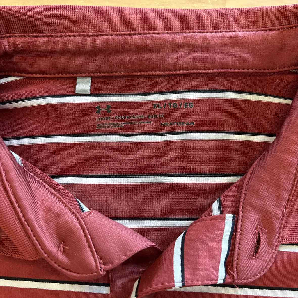 Under Armour Size XL Rust Polo
