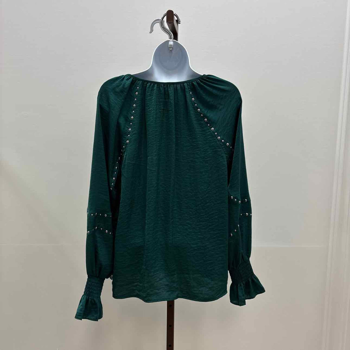 Vince Camuto Size S Green Preloved Blouse LS