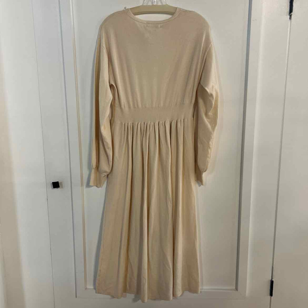hobemty Size L Off White Preloved Dress