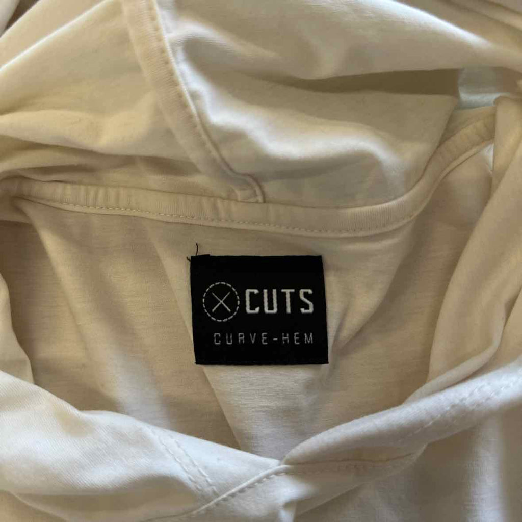 CUTS Size M White MENS Long Sleeve Shirt
