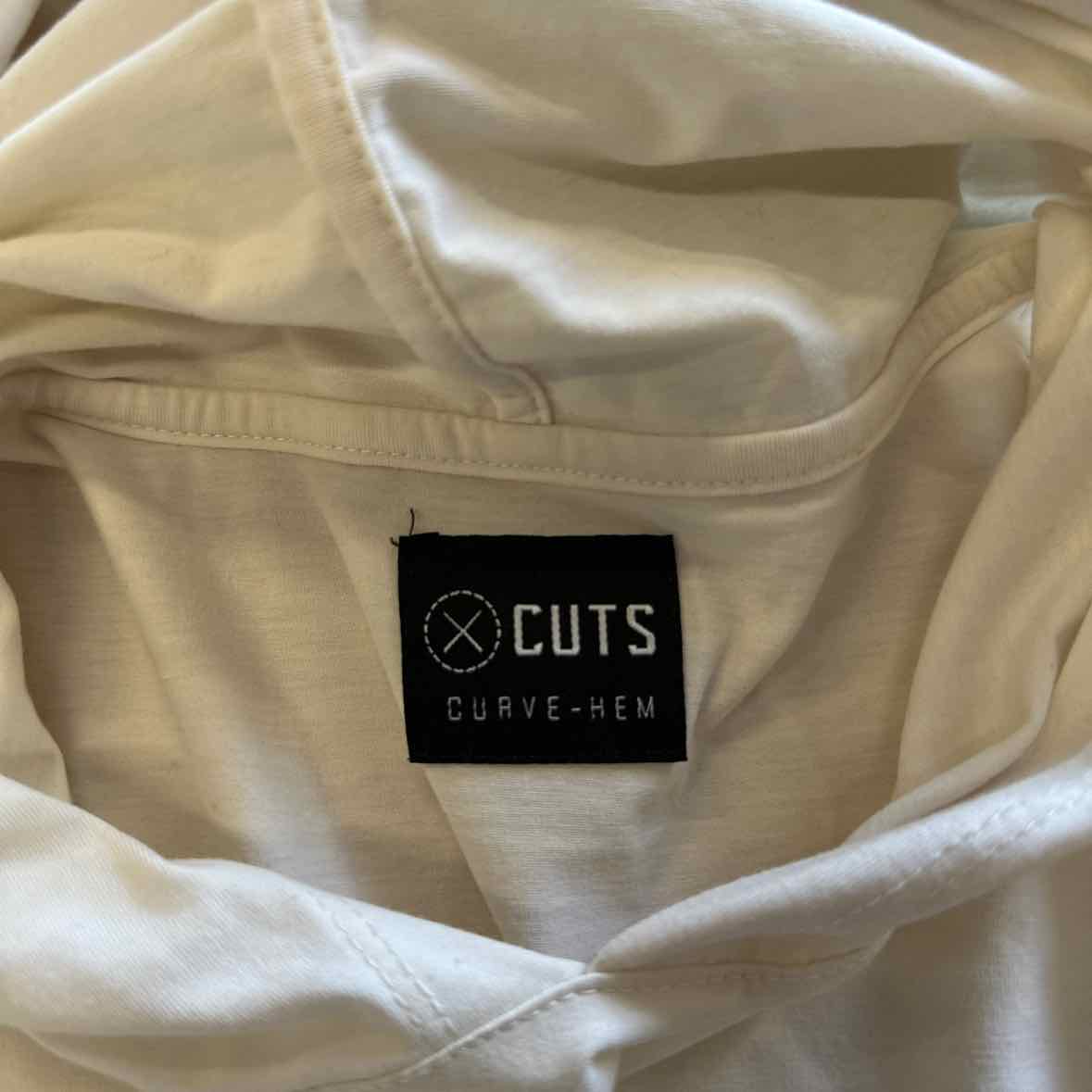 CUTS Size M White MENS Long Sleeve Shirt