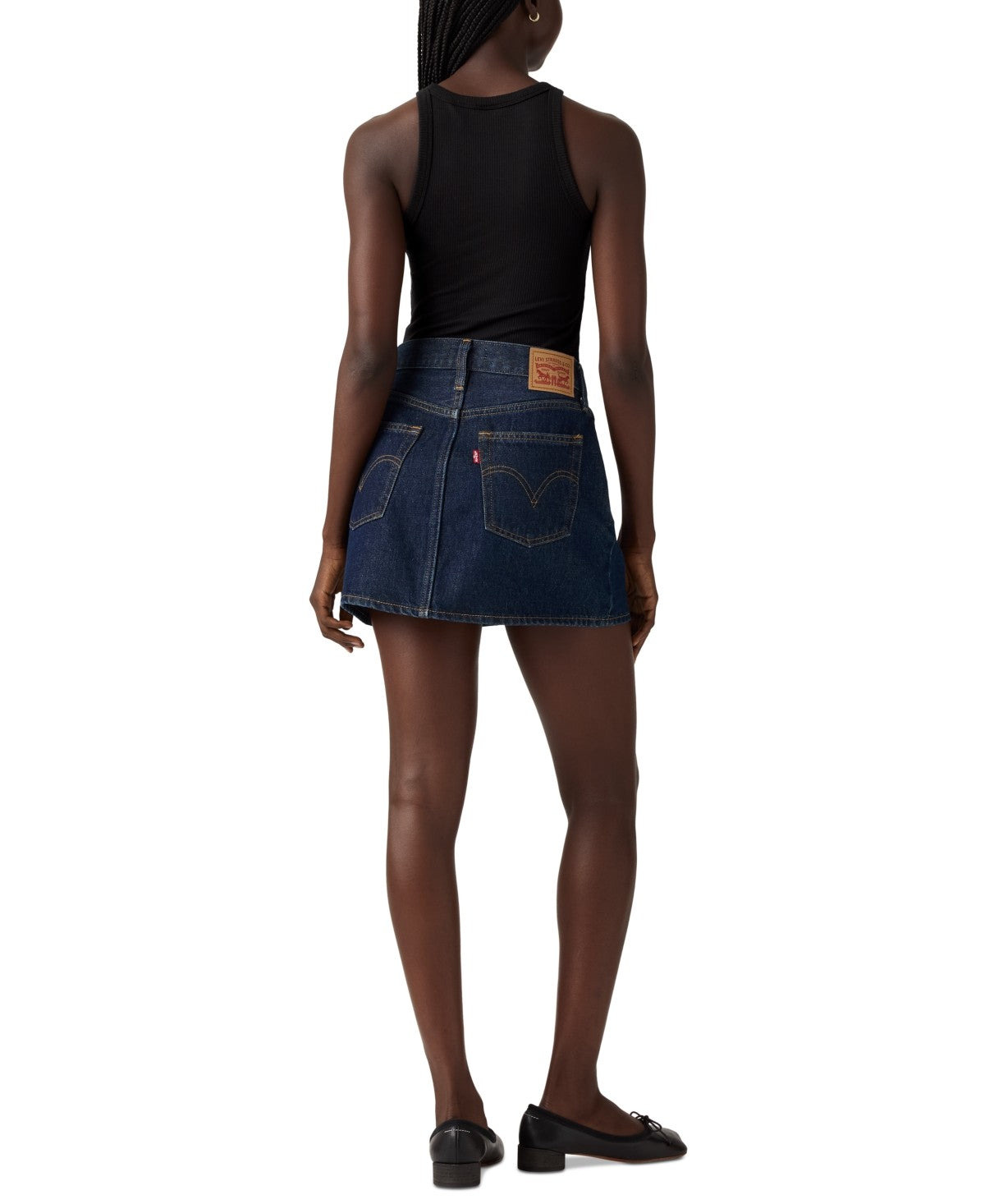 Levi's Size 34 Western Yoke Icon Denim Skirt - Shaded View