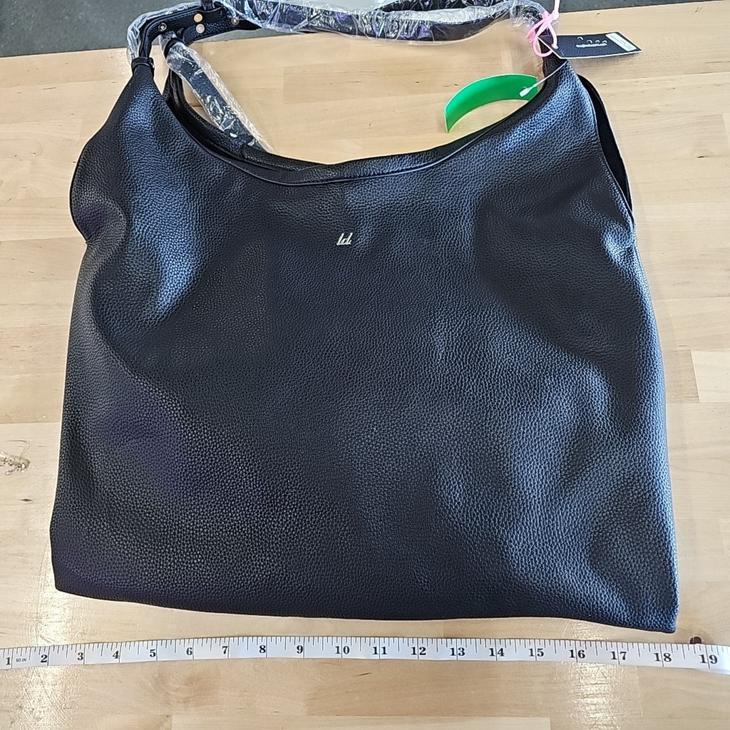 Like Dreams Women S Adjustable Shoulder Strap Diplomat Slouch Tote - Black