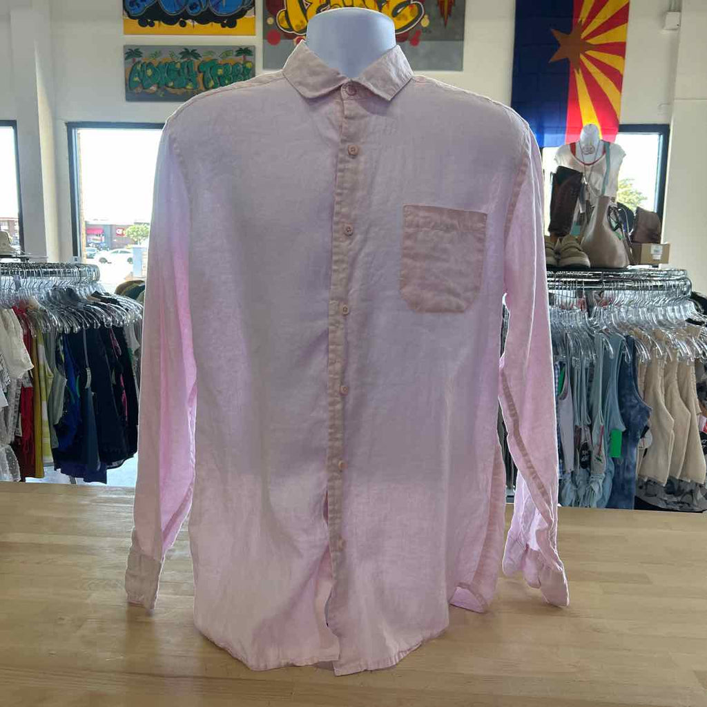 Saks Fifth Avenue Size M Pink Preloved Button Down LS