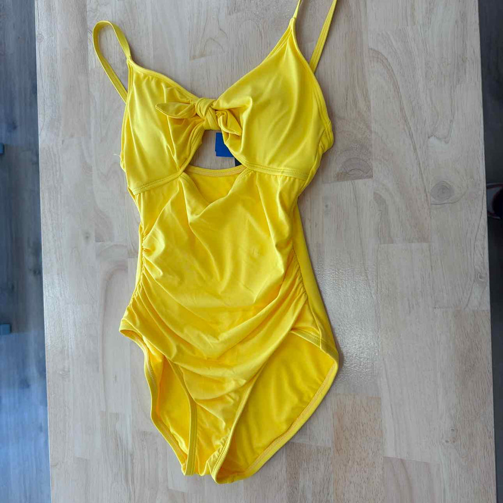 Kate Spade Women's Tie-Front Shirred One-Piece Swimsuit