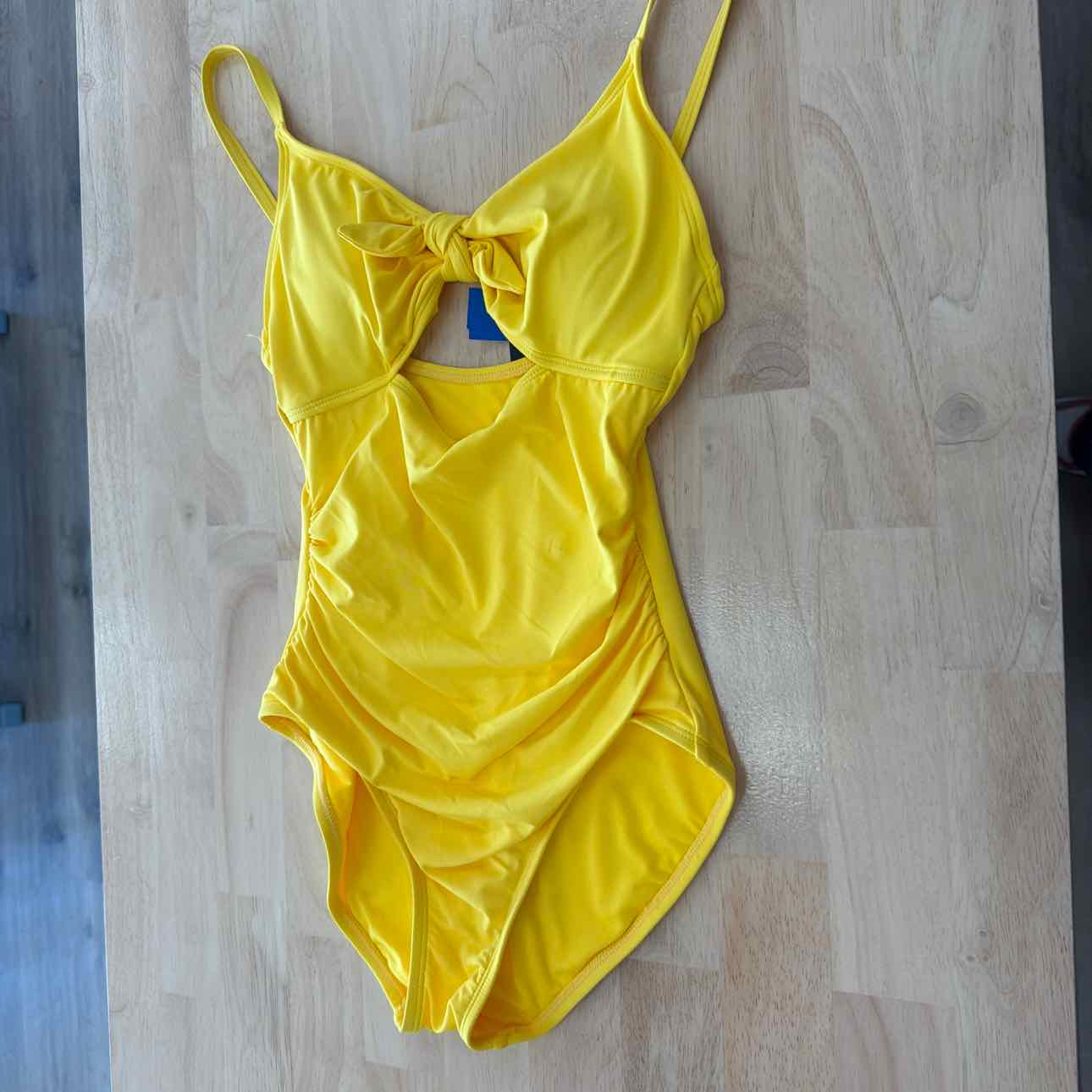 Kate Spade Women's Tie-Front Shirred One-Piece Swimsuit