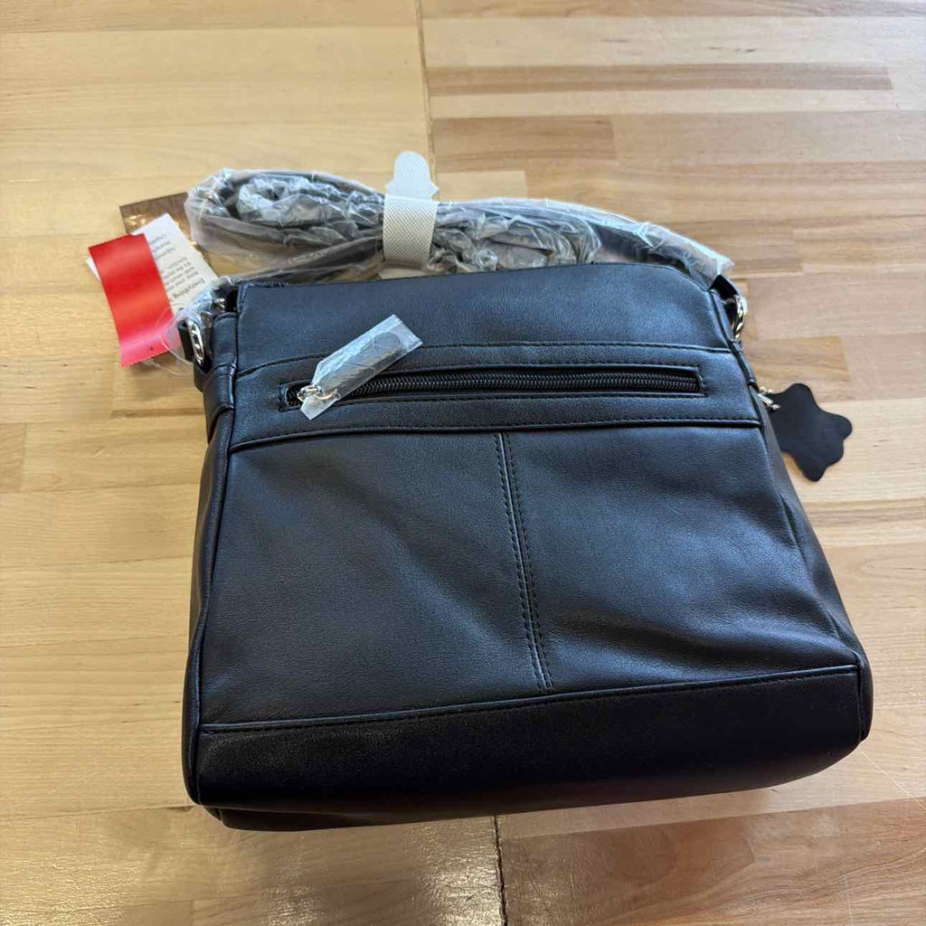 Giani Bernini Nappa Leather Front Zip Crossbody