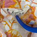 Margaritaville Size XS White Orange Linen Linen Preloved Tunic