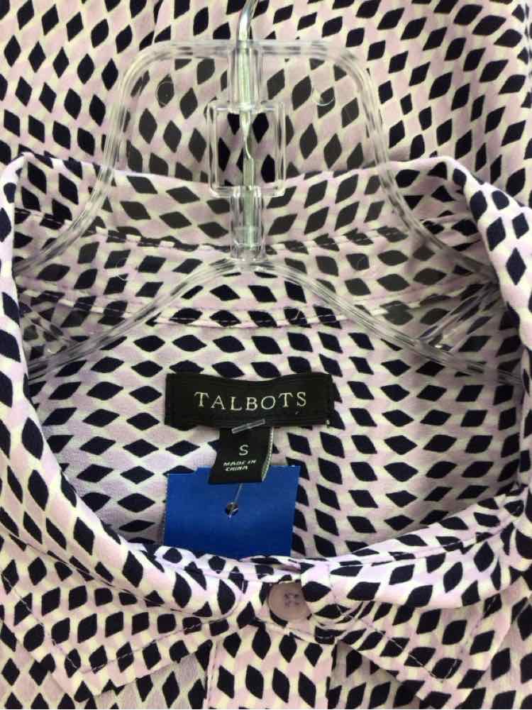 Talbots Size S Purple Print Preloved Sleeveless
