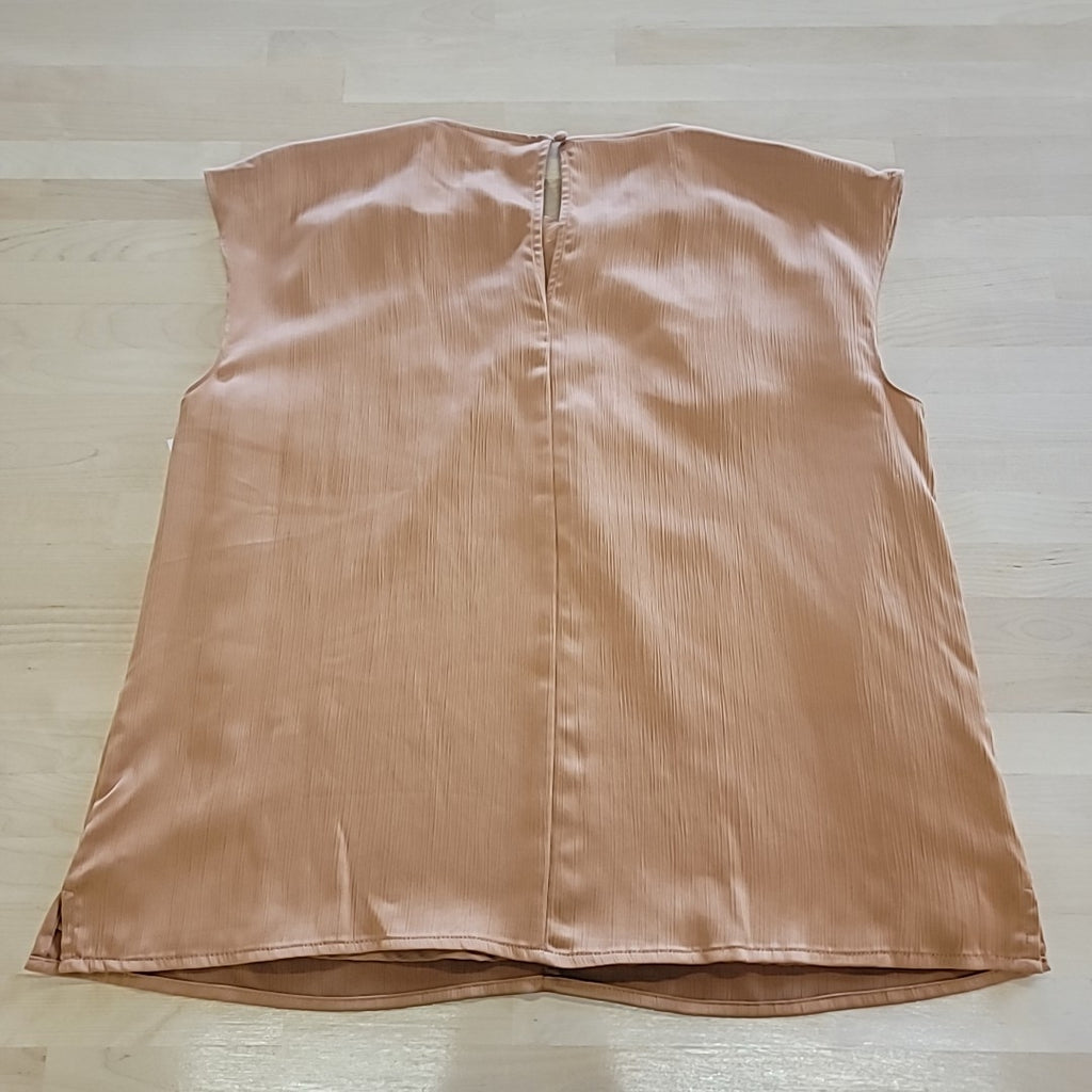 Nine West Size L Tan Blouse