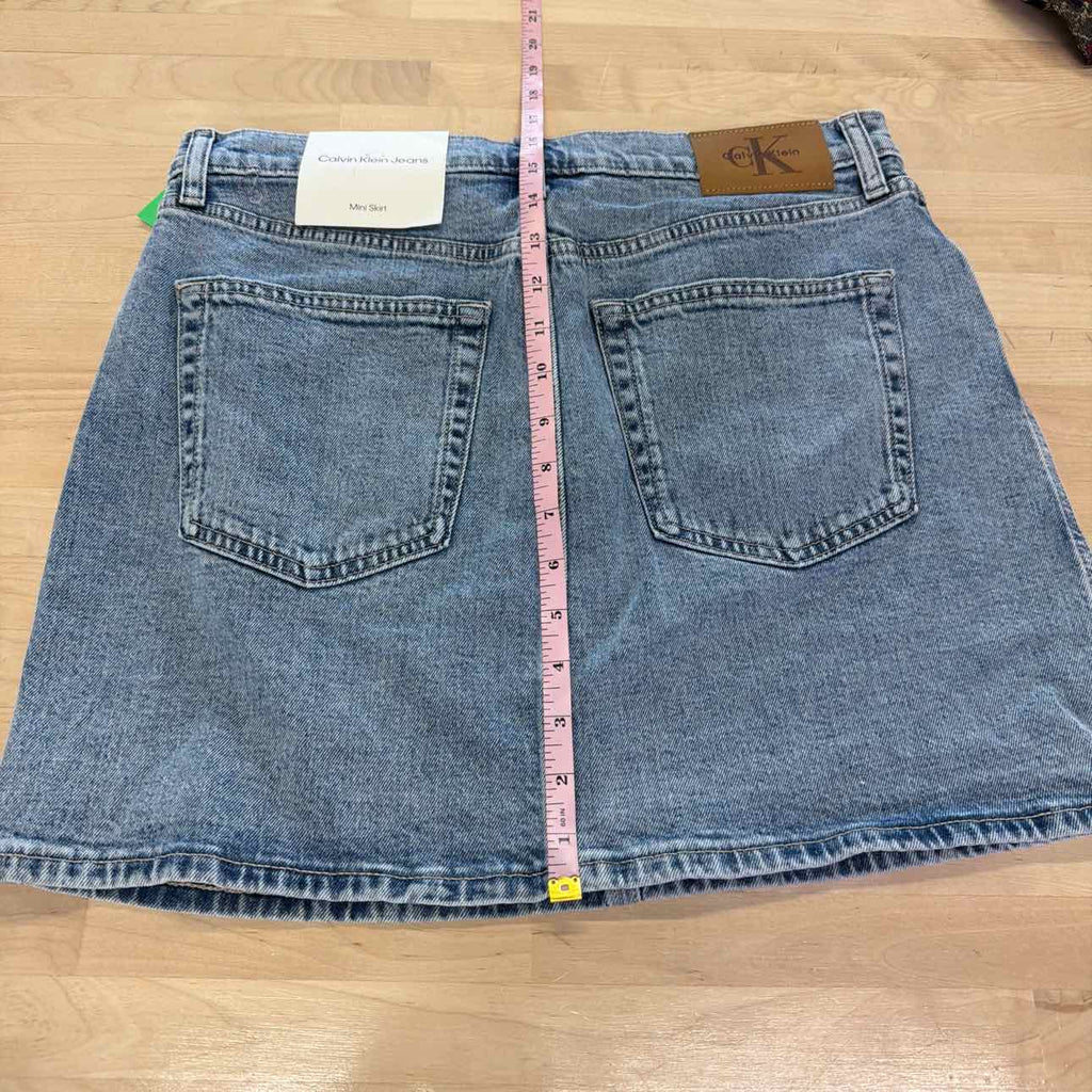Calvin Klein Jeans Women's Denim Mini Skirt - Blue Stone