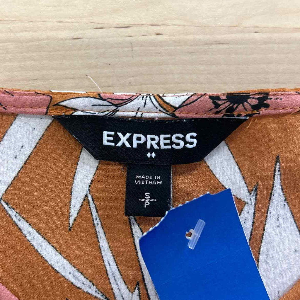Express Size S Orange Preloved Blouse SS