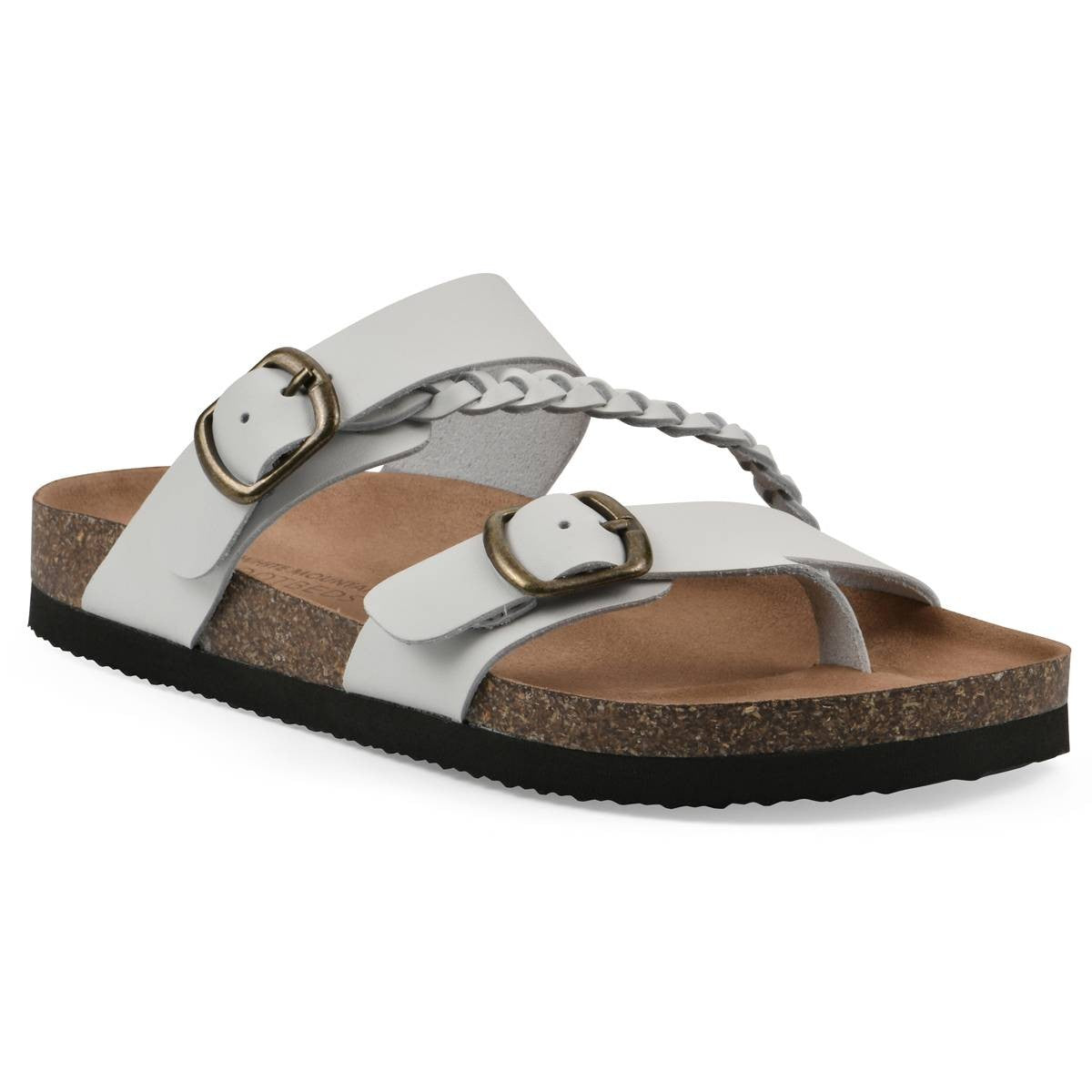 White Mountain Size 7 Brown Leather New Sandals